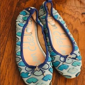 Sam Edelman blue lips flats